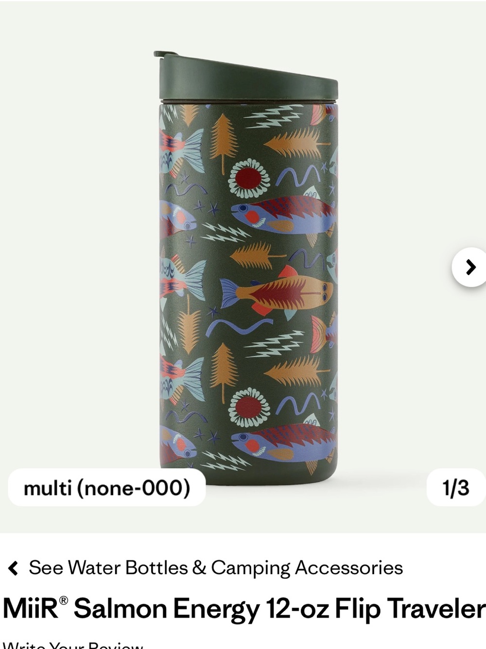 ISO Patagonia MiiR Salmon Energy 12-oz Flip Traveler